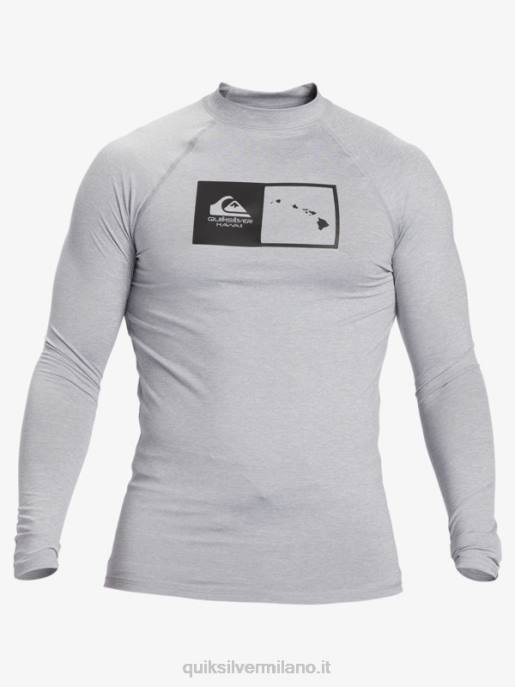 esso Quiksilver uomini hawaii double down upf 50 maglietta da surf a manica lunga erica nevischio HTZR1106