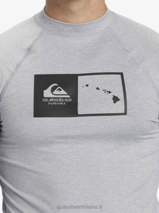 esso Quiksilver uomini hawaii double down upf 50 maglietta da surf a manica lunga erica nevischio HTZR1106