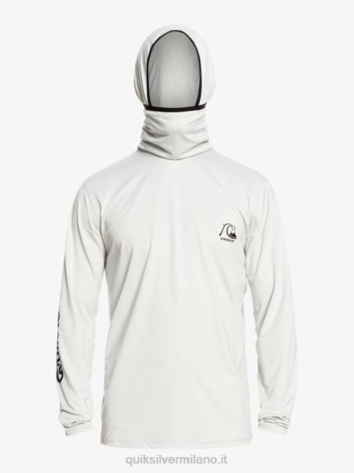 esso Quiksilver uomini maglietta da surf a manica lunga UPF 50 Heritage erica viola grigia HTZR418