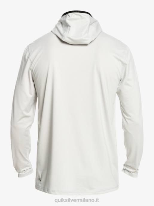 esso Quiksilver uomini maglietta da surf a manica lunga UPF 50 Heritage erica viola grigia HTZR418