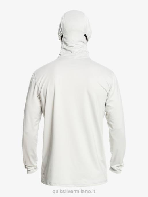 esso Quiksilver uomini maglietta da surf a manica lunga UPF 50 Heritage erica viola grigia HTZR418