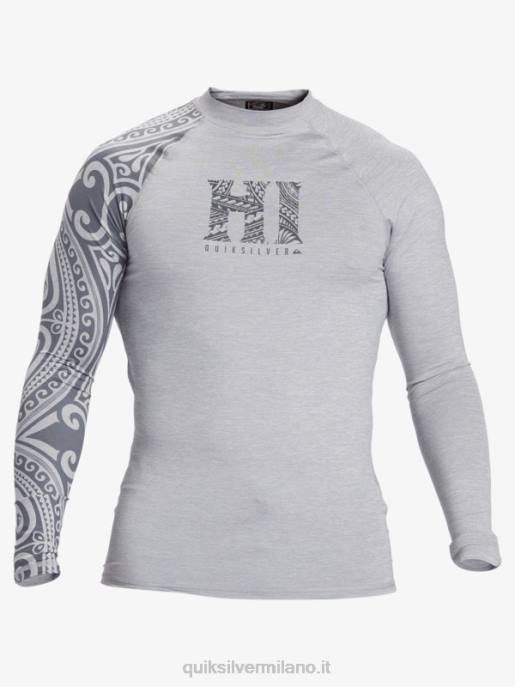 esso Quiksilver uomini maglietta da surf a manica lunga hawaii big island upf 50 erica nevischio HTZR922