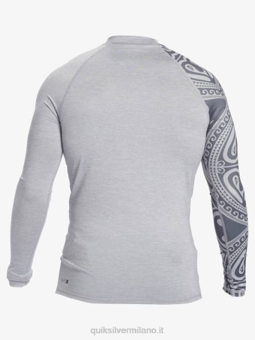 esso Quiksilver uomini maglietta da surf a manica lunga hawaii big island upf 50 erica nevischio HTZR922