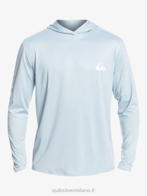 esso Quiksilver uomini maglietta da surf a manica lunga omni session upf 50 azzurro celeste HTZR771