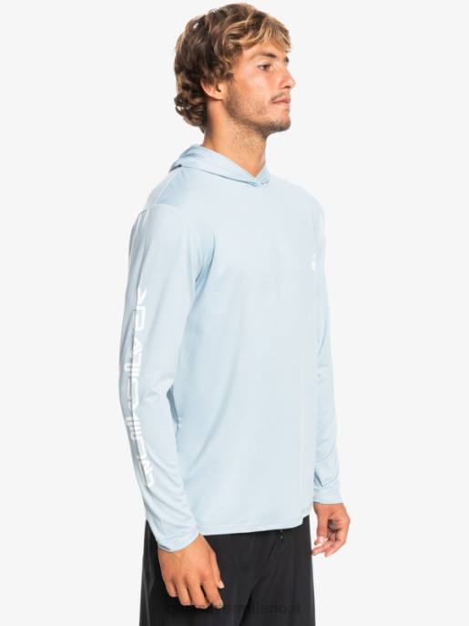 esso Quiksilver uomini maglietta da surf a manica lunga omni session upf 50 azzurro celeste HTZR771