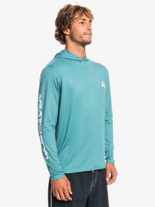 esso Quiksilver uomini maglietta da surf a manica lunga omni session upf 50 blu bretone HTZR772