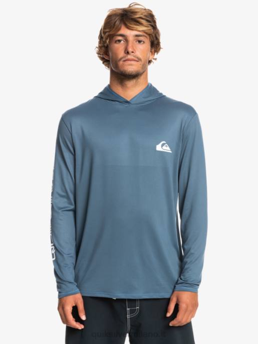 esso Quiksilver uomini maglietta da surf a manica lunga omni session upf 50 mare di Bering HTZR770