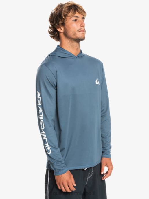 esso Quiksilver uomini maglietta da surf a manica lunga omni session upf 50 mare di Bering HTZR770