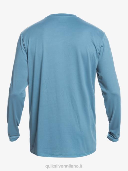 esso Quiksilver uomini maglietta da surf upf 50 a maniche lunghe in tinta unita provenzale HTZR847