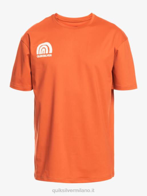 esso Quiksilver uomini mix manica corta upf 50 maglietta da surf salsa piccante HTZR1810