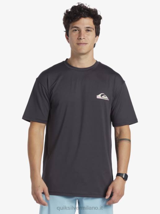 esso Quiksilver uomini mix session upf 50 maglietta da surf a manica corta asfalto HTZR316