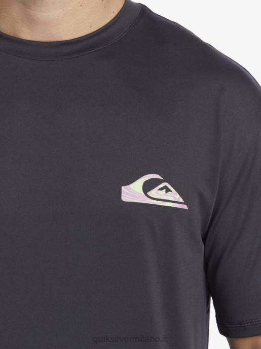 esso Quiksilver uomini mix session upf 50 maglietta da surf a manica corta asfalto HTZR316