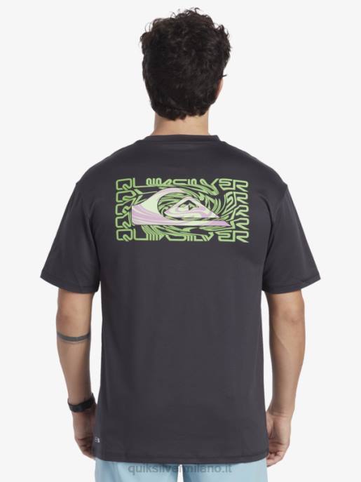esso Quiksilver uomini mix session upf 50 maglietta da surf a manica corta asfalto HTZR316