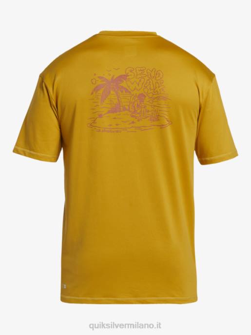 esso Quiksilver uomini mix session upf 50 maglietta da surf a manica corta grano HTZR317