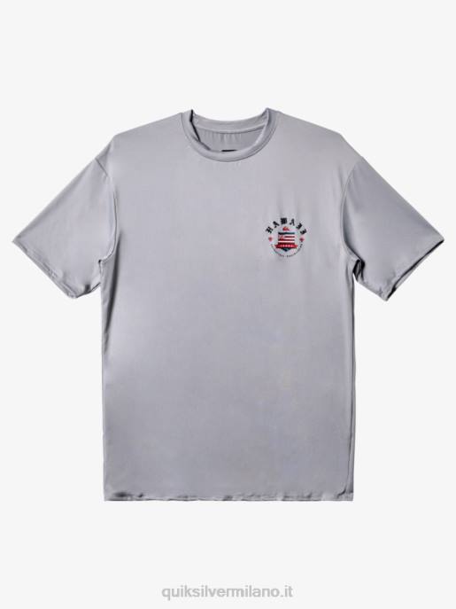 esso Quiksilver uomini t-shirt da surf a maniche corte hawaii royalty upf 50 nevischio HTZR1124