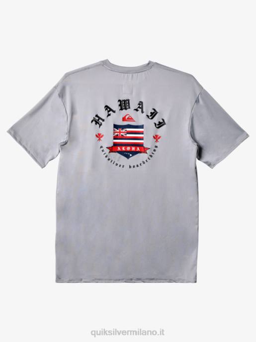 esso Quiksilver uomini t-shirt da surf a maniche corte hawaii royalty upf 50 nevischio HTZR1124
