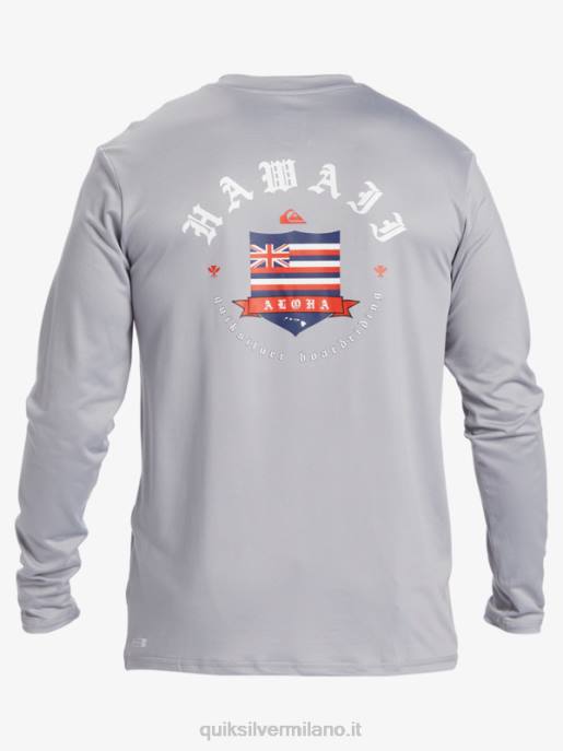 esso Quiksilver uomini t-shirt da surf a maniche lunghe hawaii royalty upf 50 nevischio HTZR925