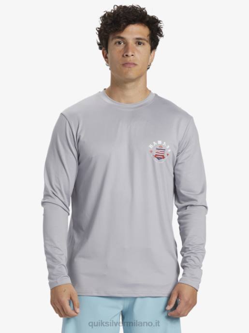 esso Quiksilver uomini t-shirt da surf a maniche lunghe hawaii royalty upf 50 nevischio HTZR925