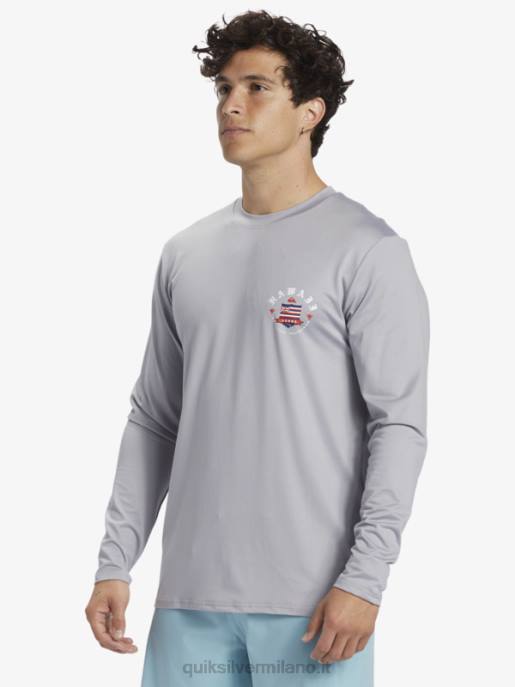 esso Quiksilver uomini t-shirt da surf a maniche lunghe hawaii royalty upf 50 nevischio HTZR925
