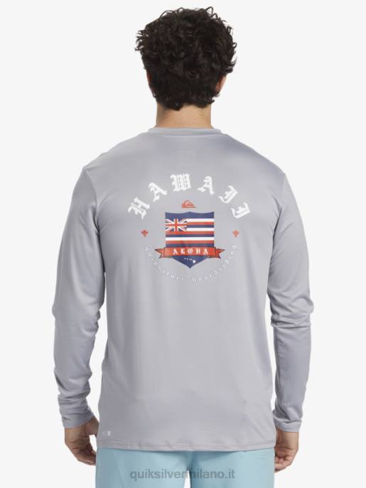 esso Quiksilver uomini t-shirt da surf a maniche lunghe hawaii royalty upf 50 nevischio HTZR925