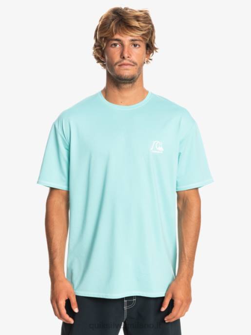 esso Quiksilver uomini t-shirt da surf upf 50 a maniche corte in erica tradizionale angelo blu erica HTZR1128