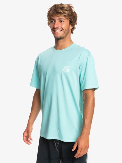 esso Quiksilver uomini t-shirt da surf upf 50 a maniche corte in erica tradizionale angelo blu erica HTZR1128