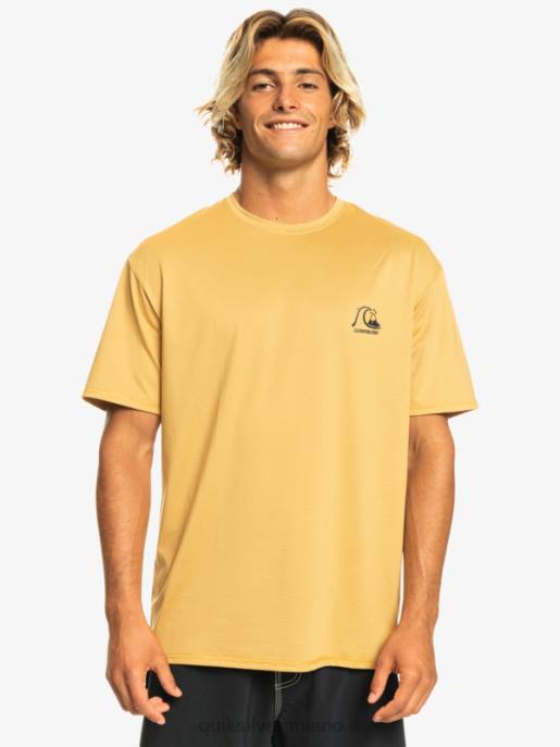 esso Quiksilver uomini t-shirt da surf upf 50 a maniche corte in erica tradizionale erica di grano HTZR1127