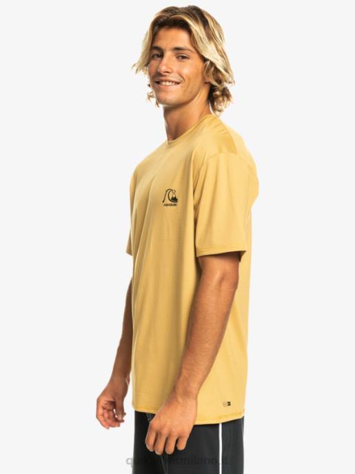 esso Quiksilver uomini t-shirt da surf upf 50 a maniche corte in erica tradizionale erica di grano HTZR1127