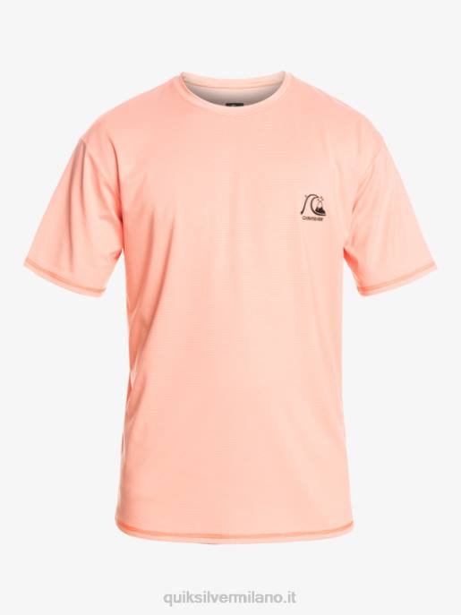 esso Quiksilver uomini t-shirt da surf upf 50 a maniche corte in erica tradizionale erica di salmone fresco HTZR1130