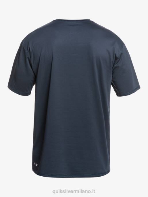 esso Quiksilver uomini t-shirt da surf upf 50 a maniche corte in erica tradizionale erica marina di mezzanotte HTZR1129