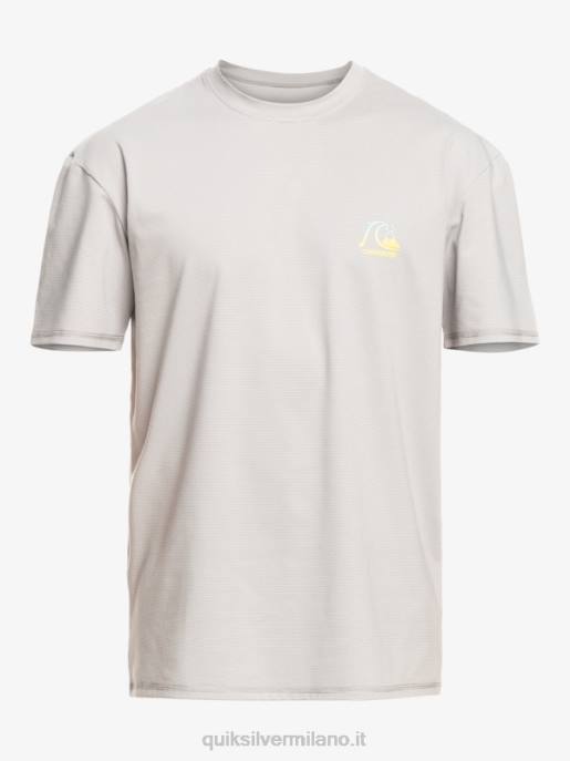 esso Quiksilver uomini t-shirt da surf upf 50 a maniche corte in erica tradizionale erica nevischio HTZR1134
