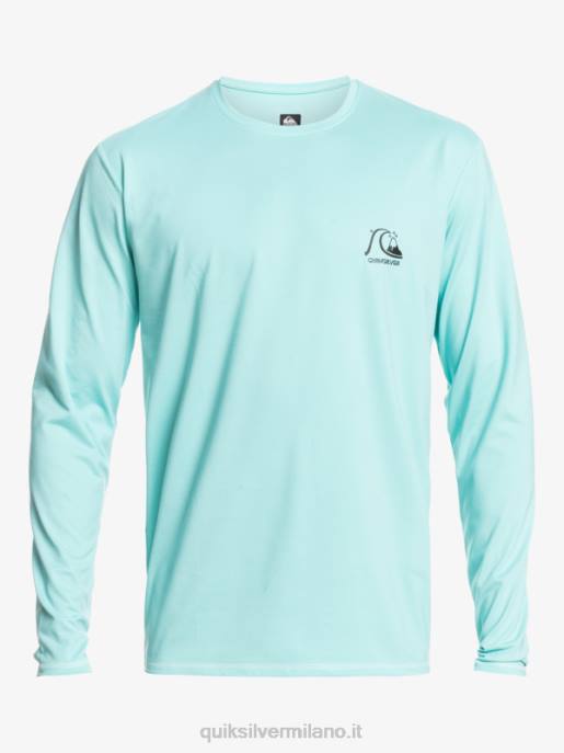esso Quiksilver uomini t-shirt da surf upf 50 a maniche lunghe in erica Heritage angelo blu erica HTZR1468