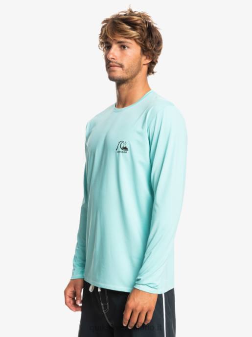 esso Quiksilver uomini t-shirt da surf upf 50 a maniche lunghe in erica Heritage angelo blu erica HTZR1468