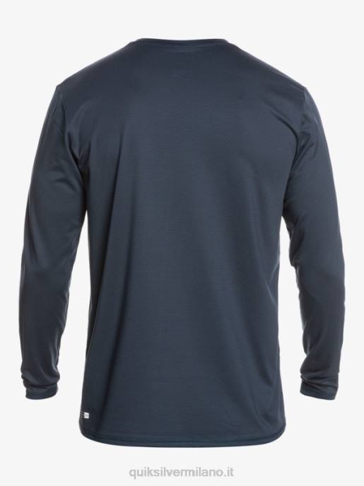 esso Quiksilver uomini t-shirt da surf upf 50 a maniche lunghe in erica Heritage erica marina di mezzanotte HTZR1470