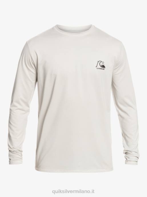 esso Quiksilver uomini t-shirt da surf upf 50 a maniche lunghe in erica Heritage erica viola grigia HTZR1469