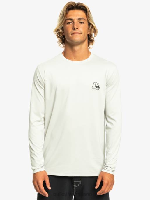 esso Quiksilver uomini t-shirt da surf upf 50 a maniche lunghe in erica Heritage erica viola grigia HTZR1469