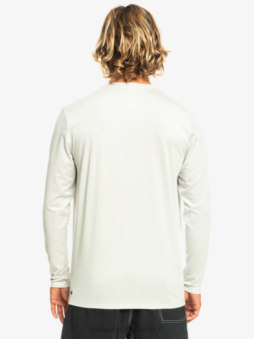 esso Quiksilver uomini t-shirt da surf upf 50 a maniche lunghe in erica Heritage erica viola grigia HTZR1469