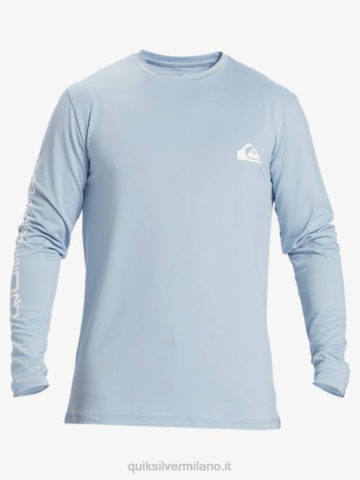 esso Quiksilver uomini t-shirt da surf upf 50 a maniche lunghe omni session azzurro celeste HTZR404