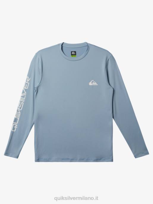 esso Quiksilver uomini t-shirt da surf upf 50 a maniche lunghe omni session azzurro celeste HTZR404