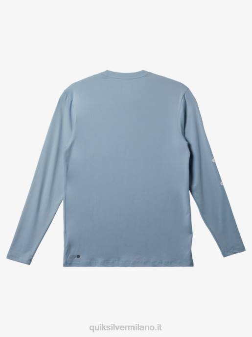 esso Quiksilver uomini t-shirt da surf upf 50 a maniche lunghe omni session azzurro celeste HTZR404