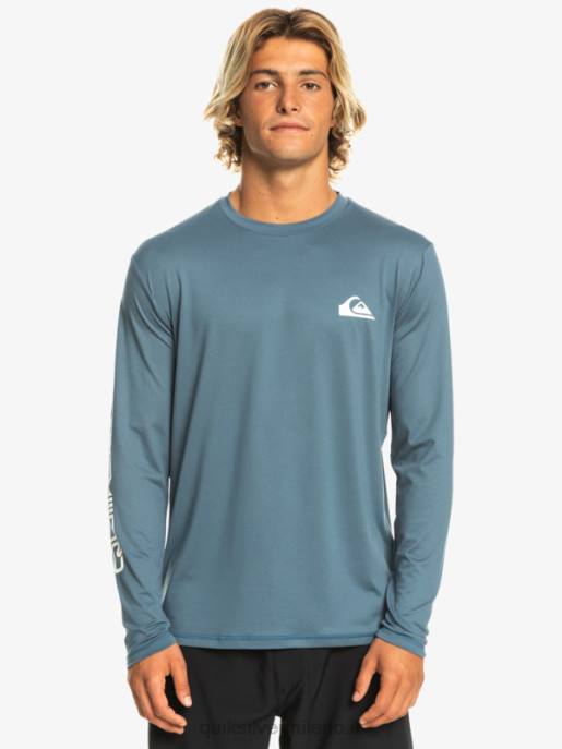 esso Quiksilver uomini t-shirt da surf upf 50 a maniche lunghe omni session mare di Bering HTZR402