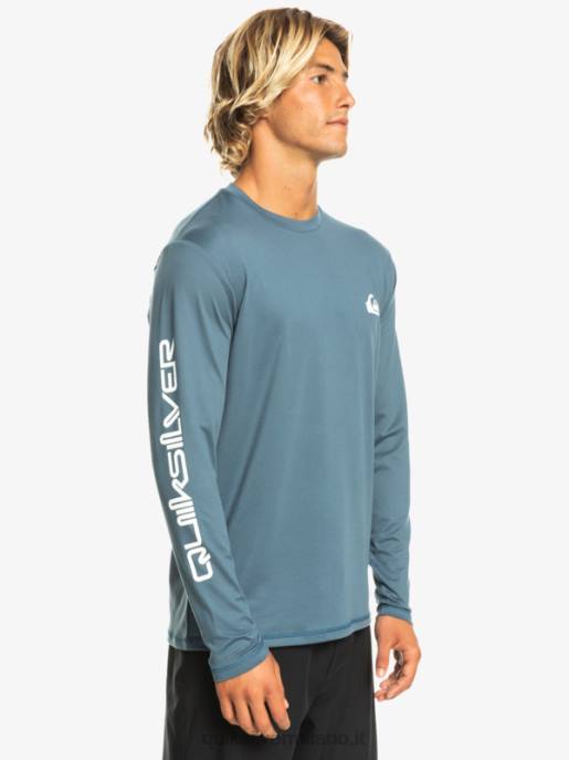 esso Quiksilver uomini t-shirt da surf upf 50 a maniche lunghe omni session mare di Bering HTZR402