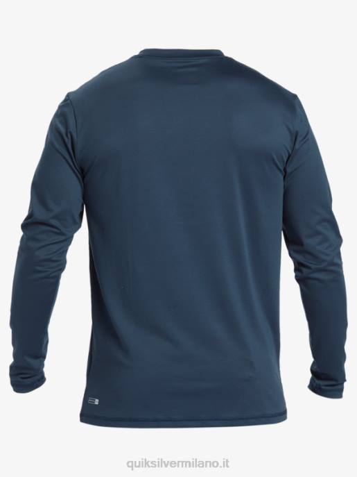 esso Quiksilver uomini t-shirt da surf upf 50 a maniche lunghe omni session marina di mezzanotte HTZR405