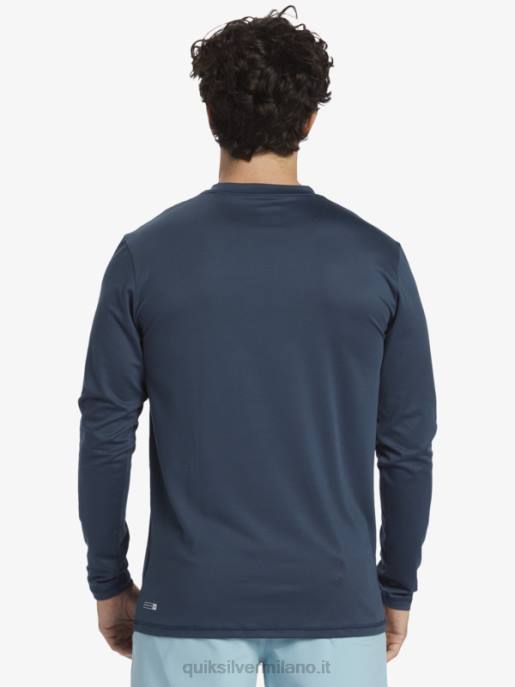 esso Quiksilver uomini t-shirt da surf upf 50 a maniche lunghe omni session marina di mezzanotte HTZR405