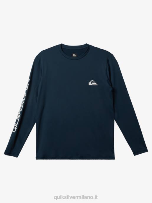 esso Quiksilver uomini t-shirt da surf upf 50 a maniche lunghe omni session marina di mezzanotte HTZR405