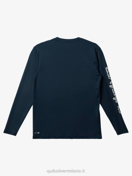 esso Quiksilver uomini t-shirt da surf upf 50 a maniche lunghe omni session marina di mezzanotte HTZR405