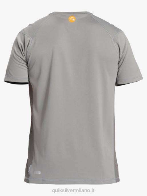 esso Quiksilver uomini waterman bamboo check 2 upf 50 maglietta da surf a manica corta pelle di squalo HTZR274