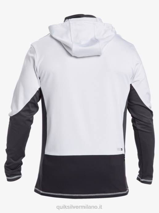 esso Quiksilver uomini waterman pescatore pescatore upf 50 manica lunga maglietta da surf bianco HTZR831